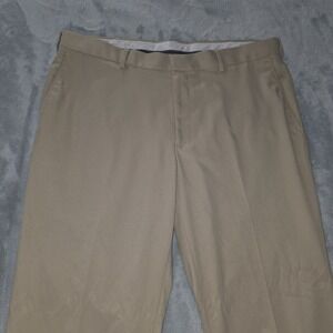 PGA Tour Golf Mens Dress Pants Khaki Straight Flex Comfort Stretch Slacks 38x30